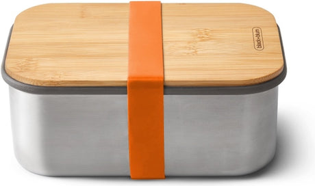 Sort blum sort+blum brødspand i rustfrit stål - 1,25 ltr - orange