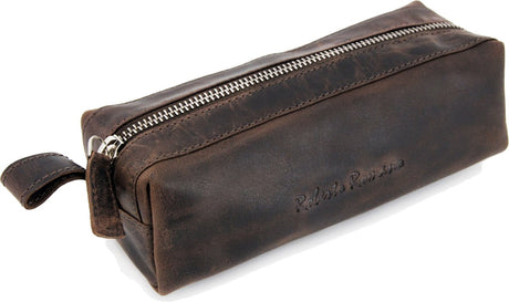 Kangaro roberto romano penalhus - empoli - brun - ægte læder - 20x6x7cm - ju-48214