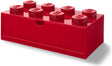 Lego - opbevaringsboks skrivebordsskuffeklods 8 - plastik - rød
