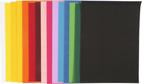 Creativ virksomhed https: www.cchobby.nl ribbet pap-ark-25x35-cm-80-gr-15-div-vellen-1-doos