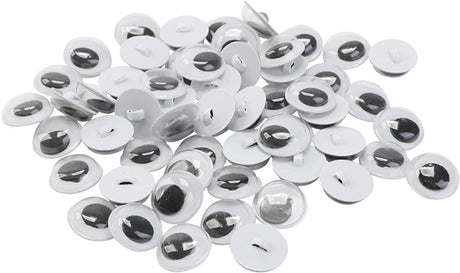 Creativ company googly eyes, sy på, str. 10 mm, 50 par, 100 stk., 1 pose