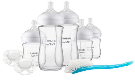 Philips avent natural response – glasgavesæt – 5 flasker + 2 sutter + flaskebørste - scd879 11