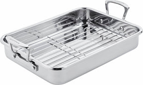 Scanpan impact braadslede rvs met rooster 42x26 cm