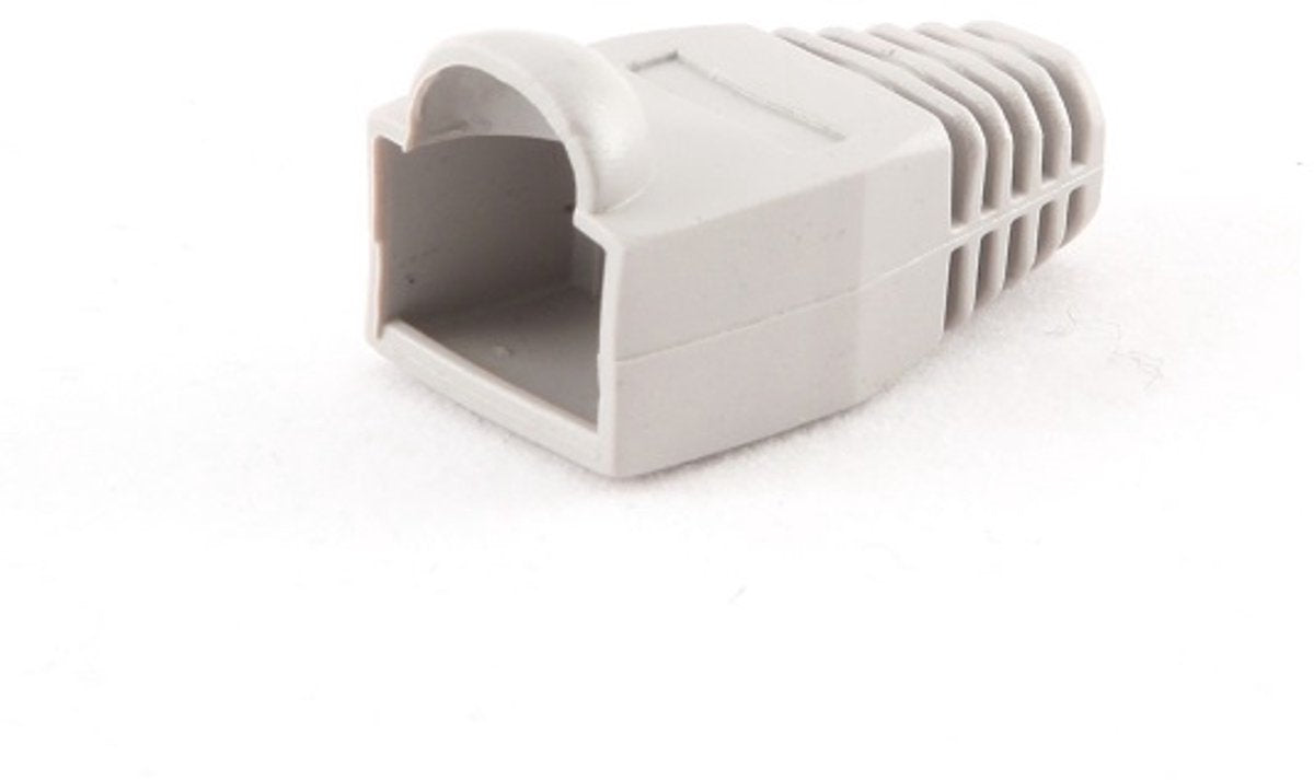 Kabelekspert netværksstikhylster til RJ45 stik - kabel op til 6 mm - 100 stk grå