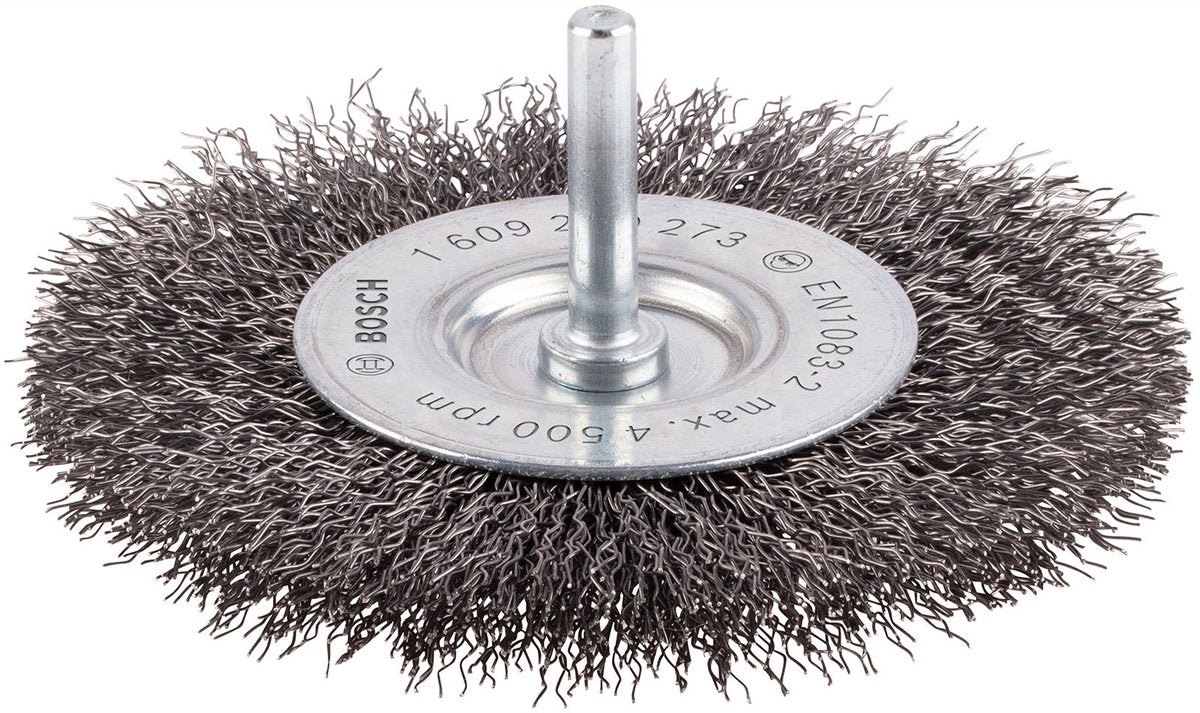 Bosch 6mm skivebørste 100 korrugeret 0,3 stål