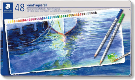 Staedtler karat aquarell farveblyant - sæt 48 stk
