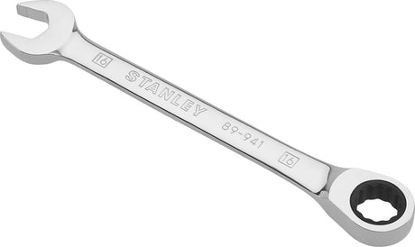 Stanley - åben ende - ringnøgler + skraldering 16mm