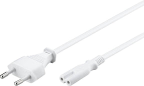 Scanpart c7 stroom kabel 2 meter - met stekker - geschikt voor randapparatuur - wit - universeel