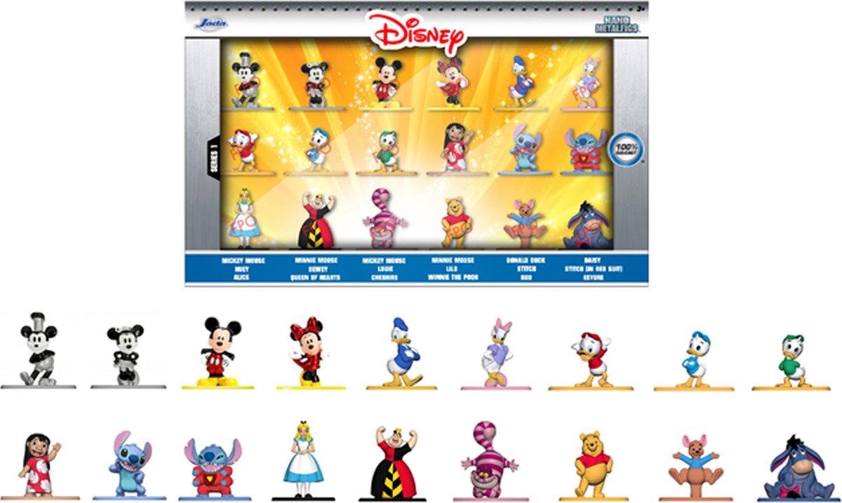Jada legetøj disney nano wave 1 samlerfigurer, 18 stk.