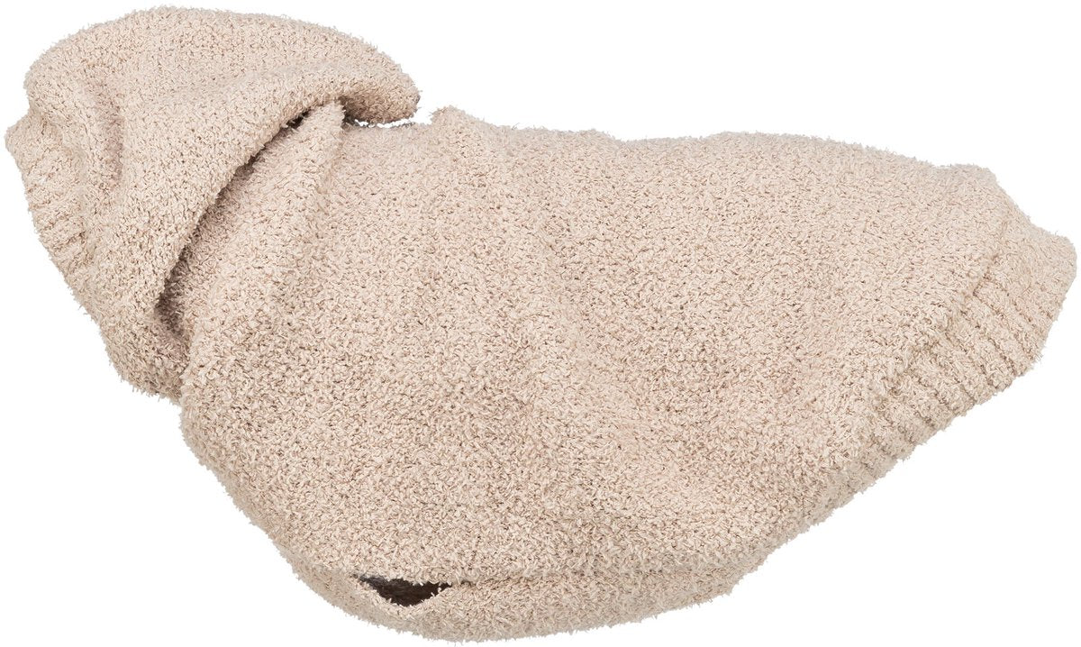 Trixie hundesweater - carson hættetrøje sand - hætte 18 cm