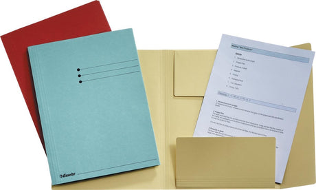 Esselte manila 3-klap mappe 1033325 a4 assorteret genbrugspap 250 ark 24 x 31,8 x 2 cm 50 stk.