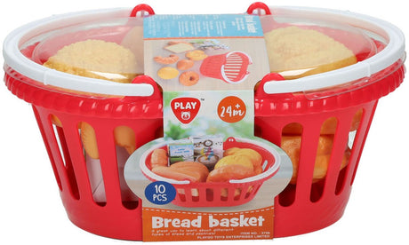Playgo kurv med brød - 10 stk.