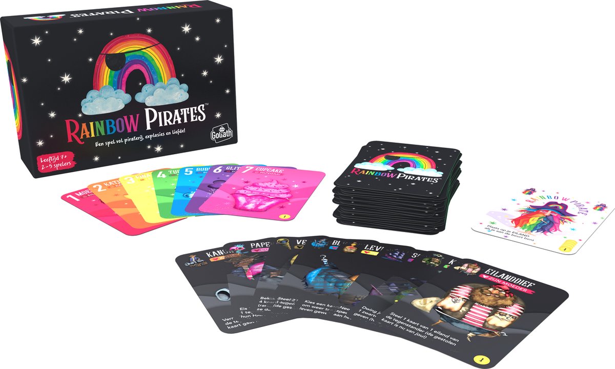 Goliath rainbow pirates (nl) - kortspil - festspil - nemt at tage med på rejsen!