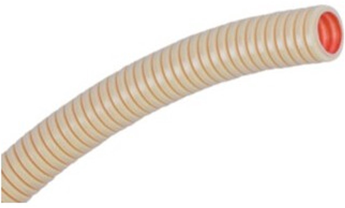 Pipelife flexibele buis met extra gladde binnenlaag 16mm - crème per rol 100 meter (1196020303)