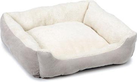 Beeztees mogina - hondenmand - pluche - grijs - 65x60x20 cm