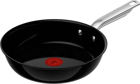 Tefal experience keram - keramisk stegepande - ø24 cm - fusionskerne - pfas-fri - egnet til induktion - egnet til brug med metalspatel