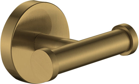 Plieger vigo håndklædekrog - dobbelt kroge - messing håndklæde kroge - vægmontering - 10 års garanti - børstet guld