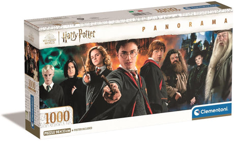 Clementoni - puslespil - 1000 brikker - harry potter - puslespil for voksne - panorama