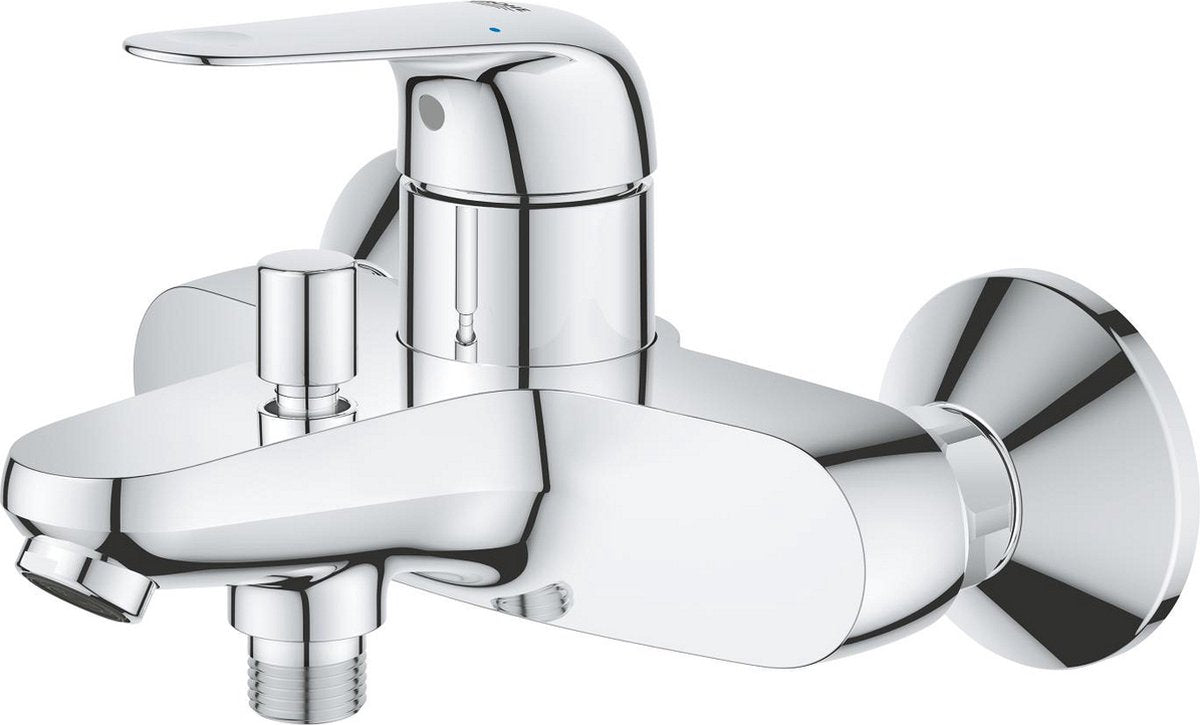 Grohe quickfix swift etgrebs armatur til badekar og bruser - vægmonteret - metalgreb - krom