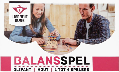 Træbalancespil elefant