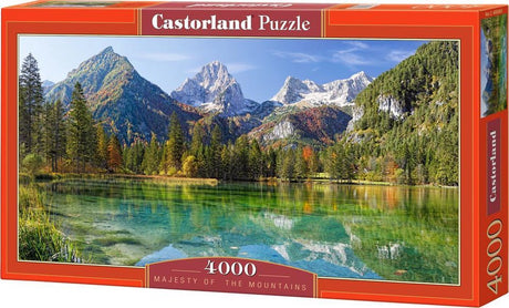 Castorland majestæt af bjergene – puslespil – 4.000 brikker – satin finish – perfekt pasform – europæisk kvalitet