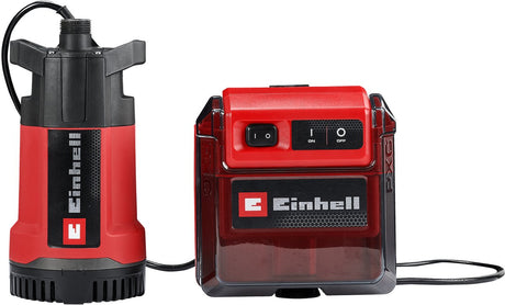 Einhell batteri regntønde pumpe - ge-pp 36 rb-a li solo - power x-change - 36 v li-ion - max. leveringskapacitet: 4.500 l h - max. hoved: 30 m - max. nedsænkningsdybde: 4 m - ekskl. batteri og oplader