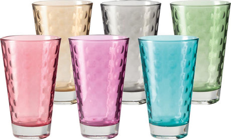 Leonardo optisk ldglas assorteret 300ml - sæt 6