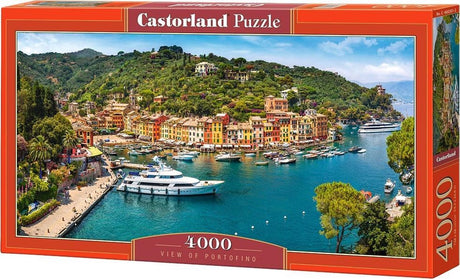 Castorland udsigt over portofino – puslespil – 4.000 brikker – satin finish – perfekt pasform – europæisk kvalitet