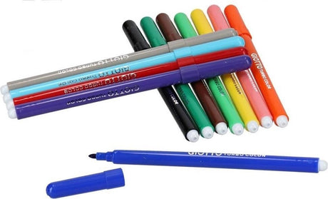 Giotto viltstiften turbo color junior kleur 12 stuks