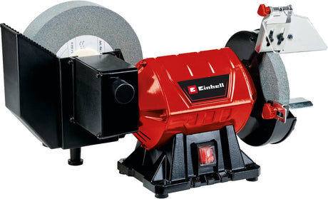 Einhell elektrisk våd-tør slibemaskine tc-wd 200 150 - 250 w - til våd og tør bearbejdning af materialer - kompakt metalkonstruktion - inkl. våd og tør slibesten