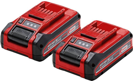 Einhell twinpack 4,0 ah plus batteri - power x-change - 18 v li-ion - 2x 4,0 ah batteri - max. effekt: 900 w - aktivt batteristyringssystem