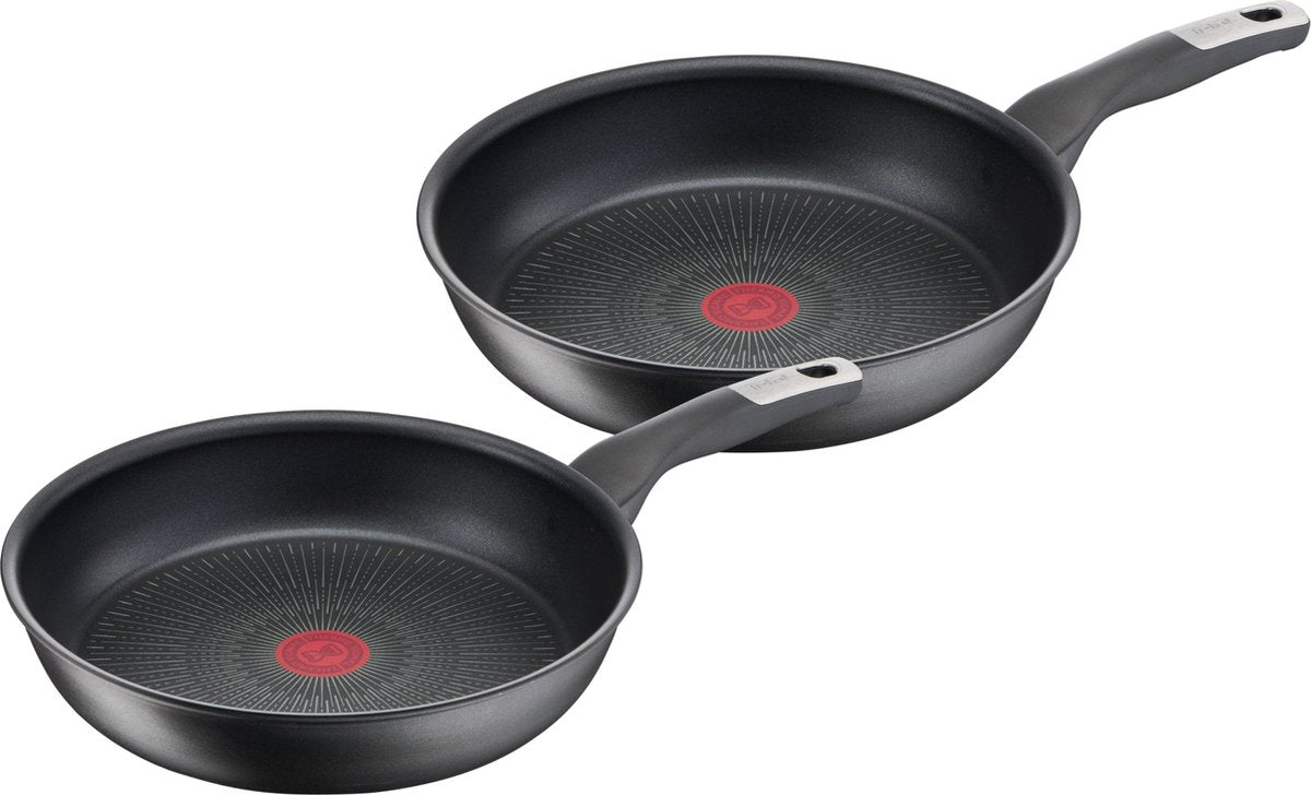 Tefal unlimited - pandesæt - ø22 og ø28 cm - induktion - non-stick belægning - holdbar