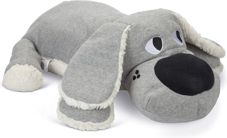 Beeztees puppy boomba xl - puppy speelgoed - puppyknuffel - hondenspeelgoed - grijs - 70x40x21 cm