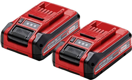 Einhell twinpack 3,0 ah plus batteri - power x-change - 18 v li-ion - 2x 3,0 ah batteri - max. effekt: 900 w - aktivt batteristyringssystem