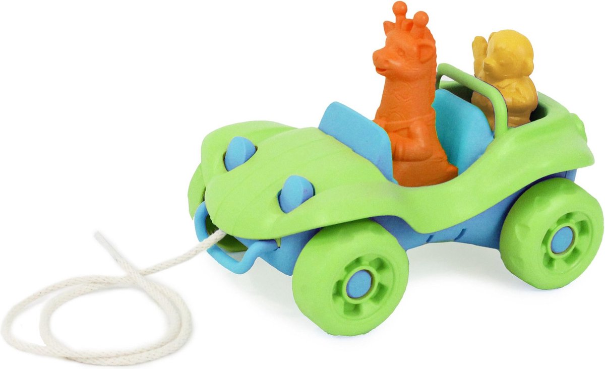 Grønt legetøj - pull buggy green
