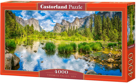 Castorland yosemite valley – puslespil – 4000 brikker – satin finish – perfekt pasform – europæisk kvalitet