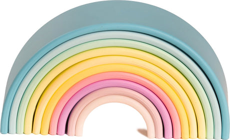 Dëna * siliconen speelset set 10 i regenboog pastel