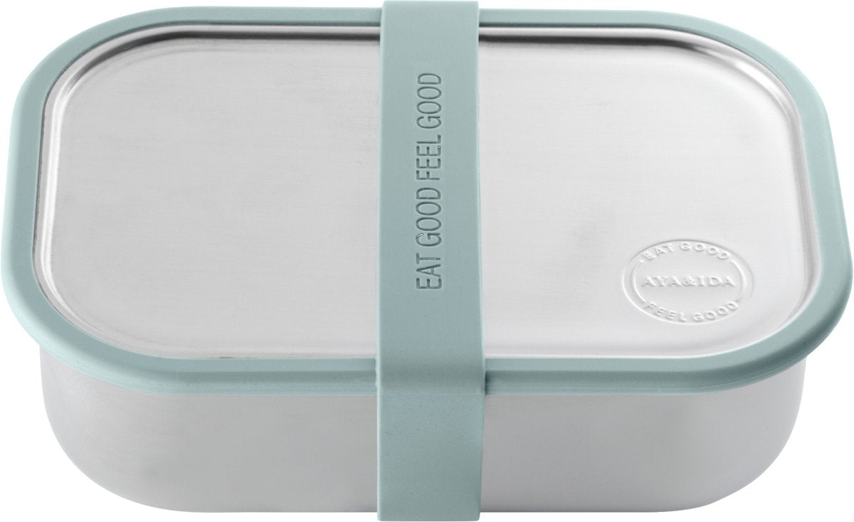 Aya ida aya ida - madpakke - opbevaringsboks - tag med dig - brød - 1000ml - myntegrøn