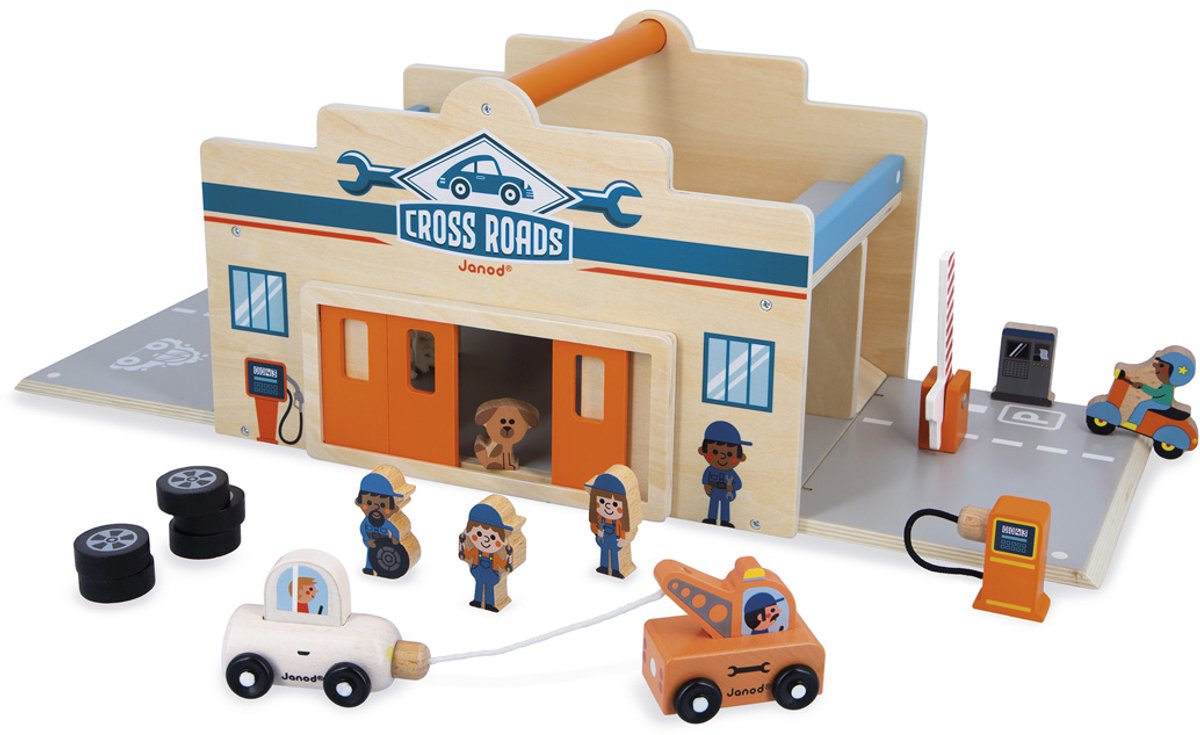 Janod - vejkryds - min første garage