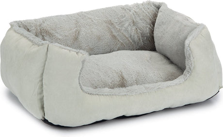 Beeztees baboo - super zachte - kattenmand - kattenkussen- grijs grijs- 48x37x18 cm
