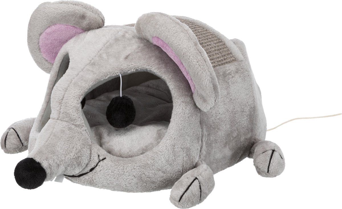 Trixie | kattekurv lukas mus grå taupe