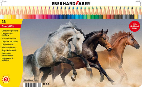 Eberhard faber farveblyanter - klassisk - 36 dele - metaletui - ef-514836