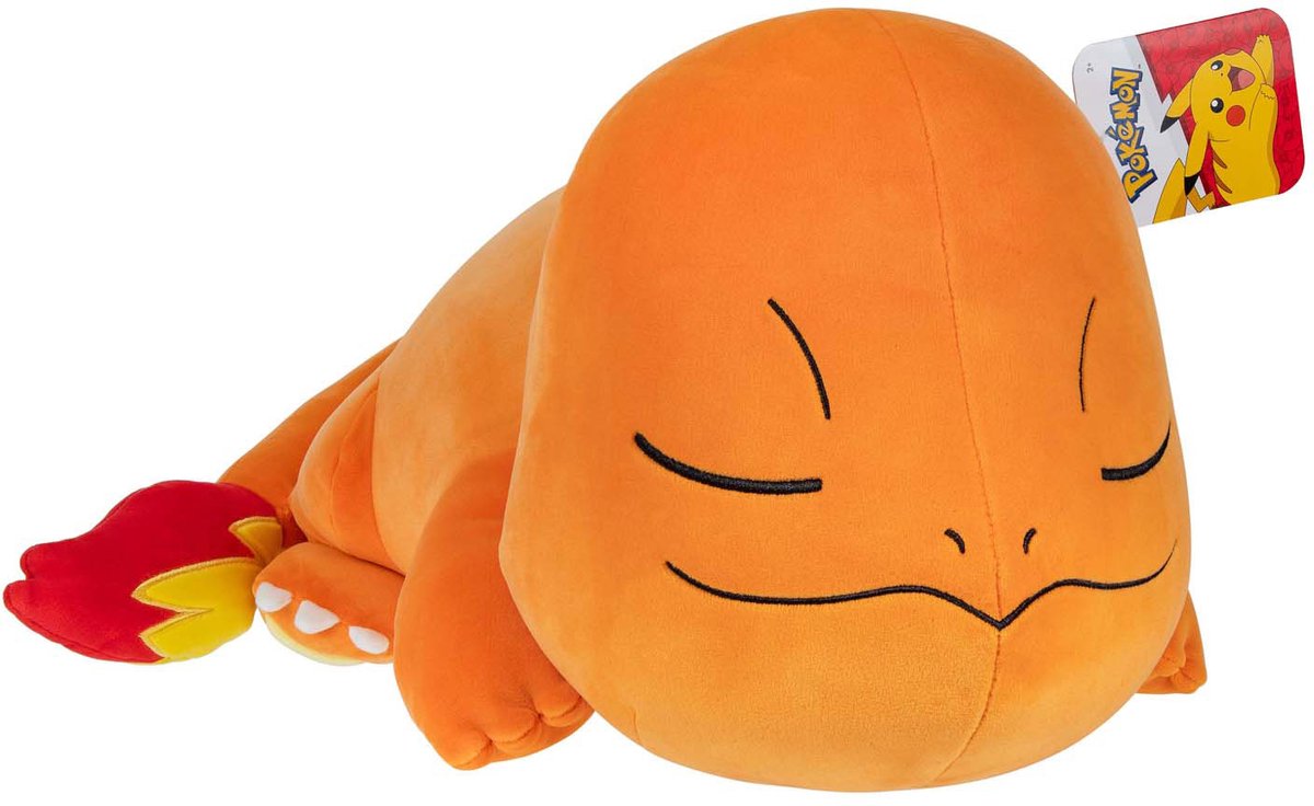 Jazwares pokémon-sovende kramme-plys charmander - 45 cm