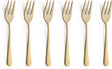 Amefa austin vintage guld pvd - 6 kagegafler