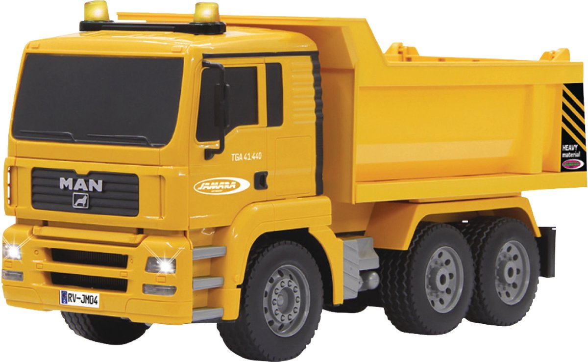 Jamara kontrollerbar dumper mand - realistisk motorlyd - 1:20
