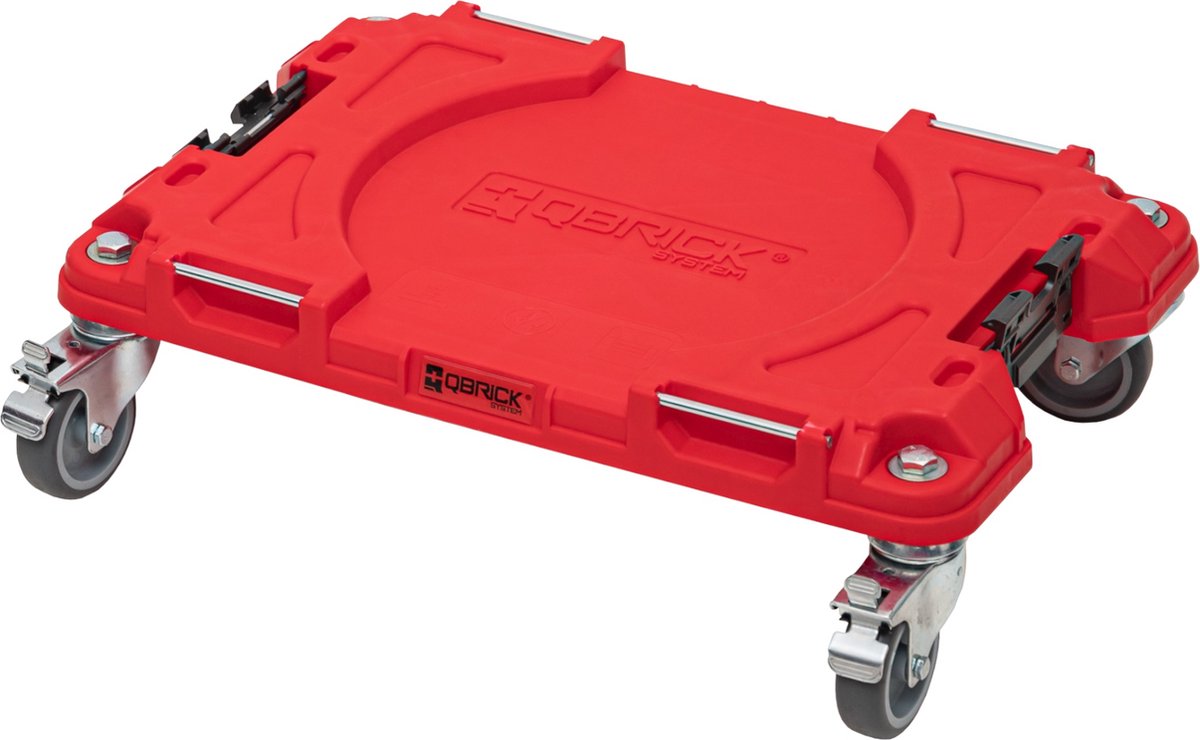 Qbrick system pro transport platform red ultra hd rolplank 506 x 325 x 140 mm 100 kg draagvermogen