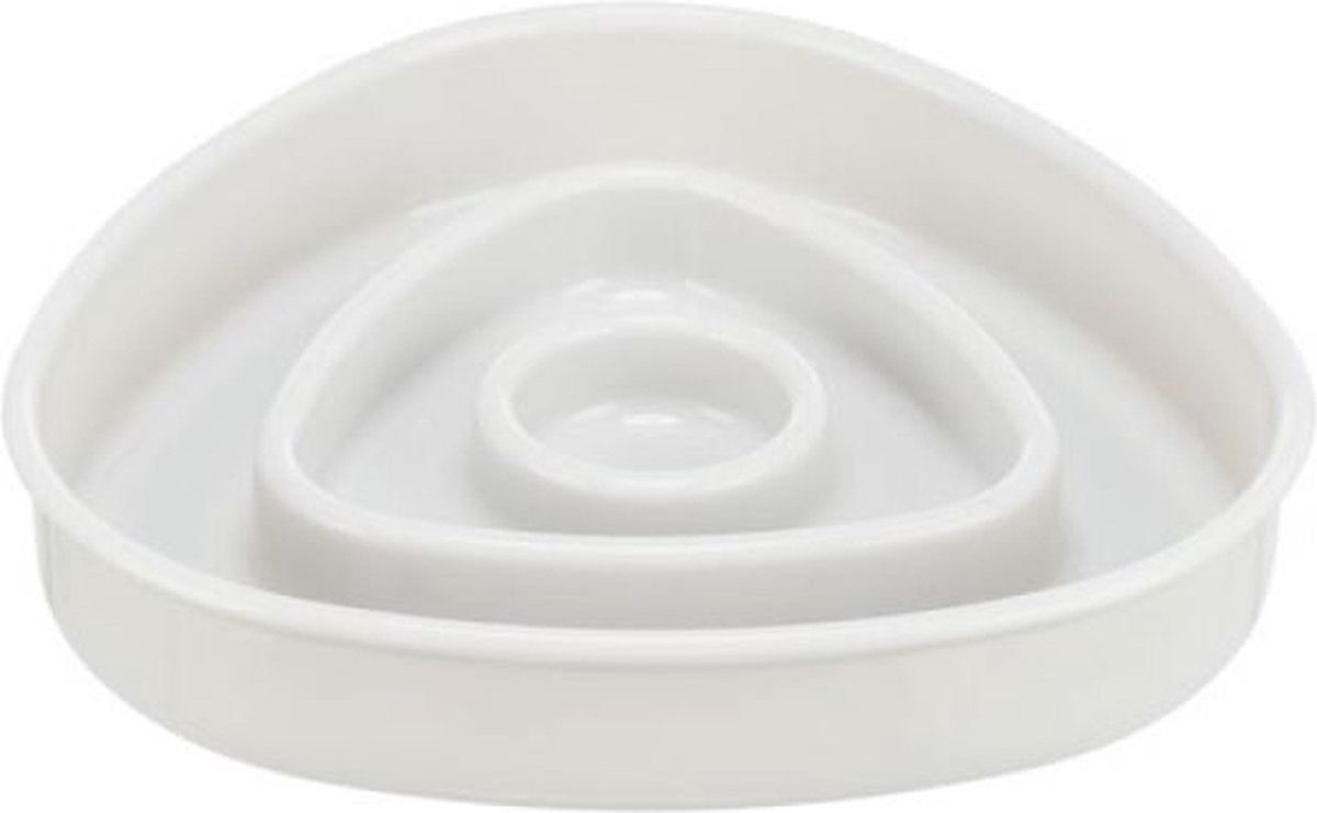 Trixie madskål langsom fodring af plast TPR grå
