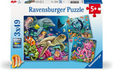 Ravensburger puslespil undervands 3x49 brikker