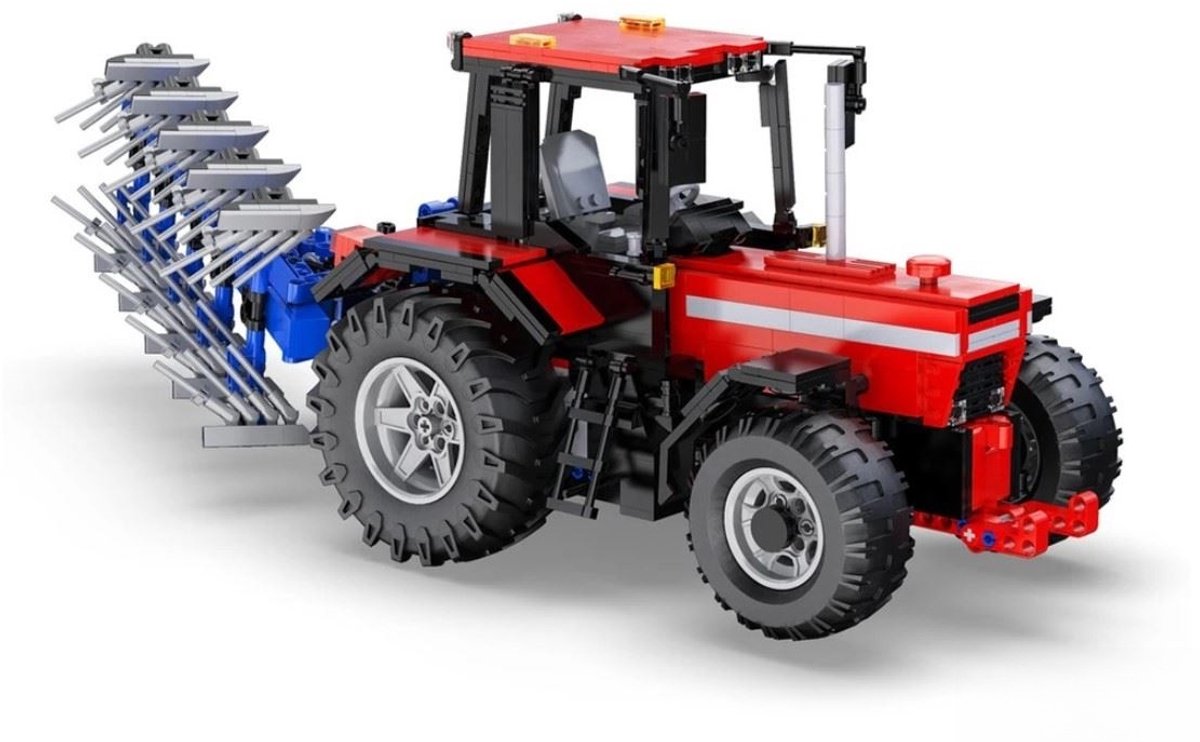 Cada Bricks C61052W traktor RC byggesæt | klassisk gårdkonstruktion modelbygning | hollandske gaver | teknisk skaber legetøj ideer til voksne børn | batteri ikke egnet til lego technic | byggesæt med 1469 byggeklodser