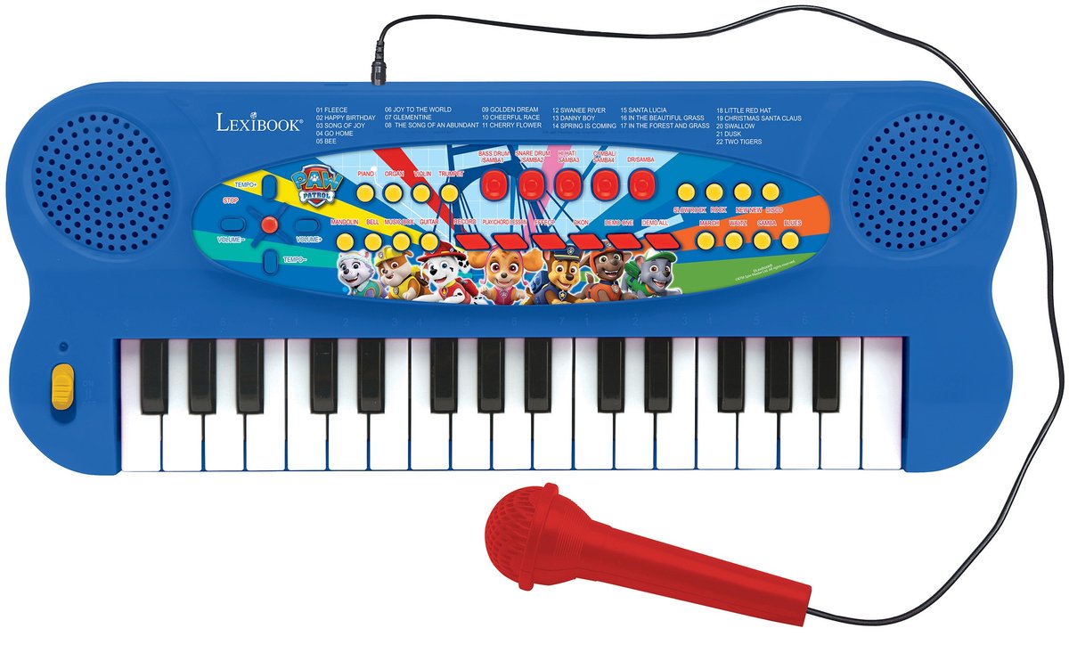 Lexibook paw patrulje elektronisk klaver keyboard med mikrofon (32 tangenter)